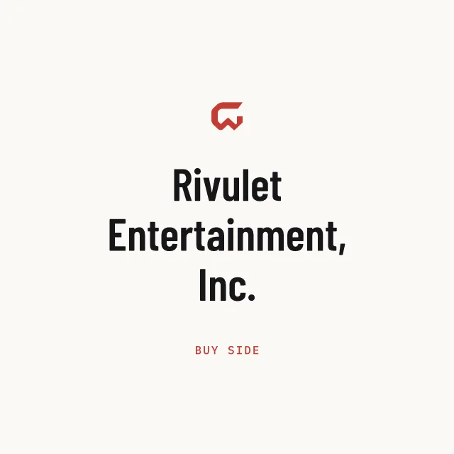 Buy side: Rivulet Entertainment, Inc.