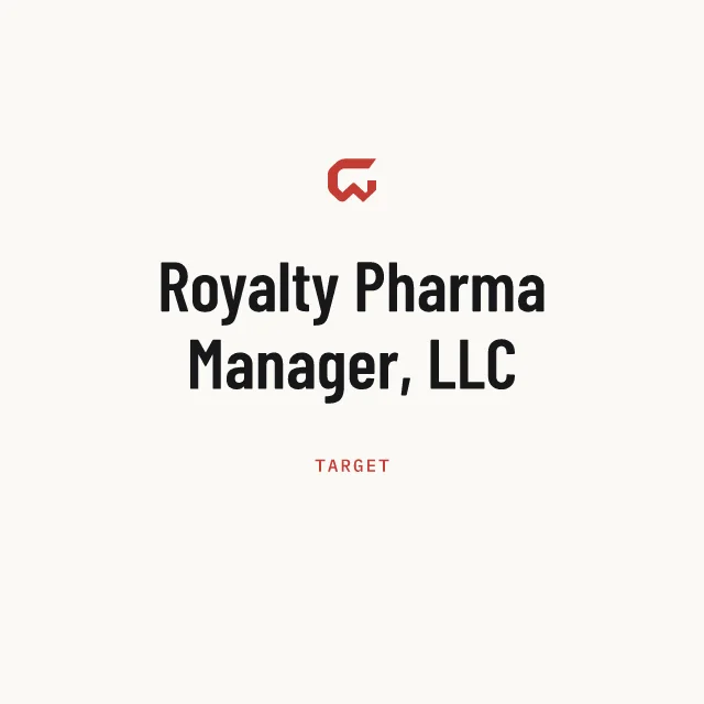 Target: Royalty Pharma Manager, LLC