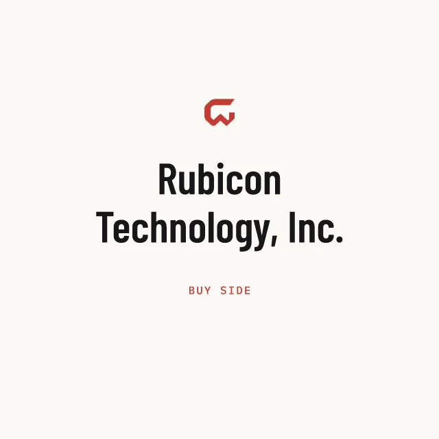 Buy side: Rubicon Technology, Inc.