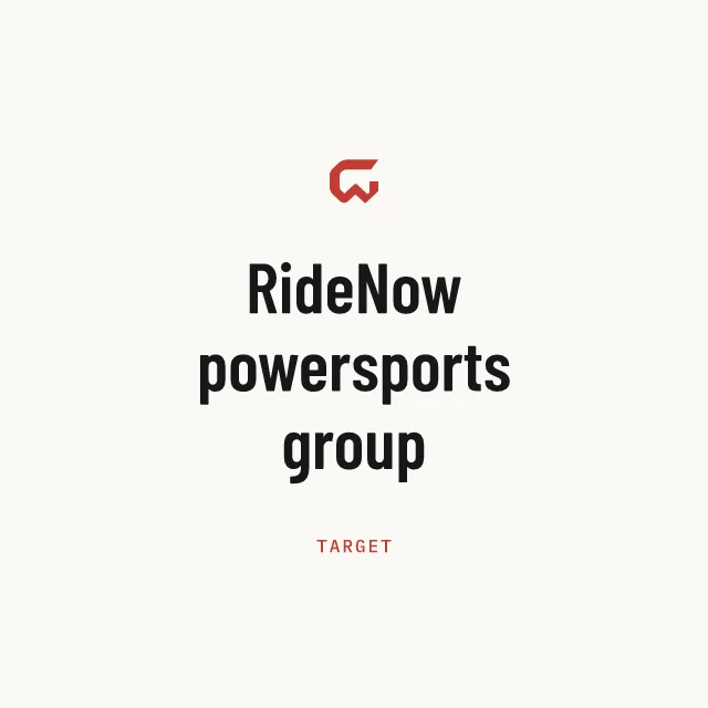 Target: RideNow powersports group