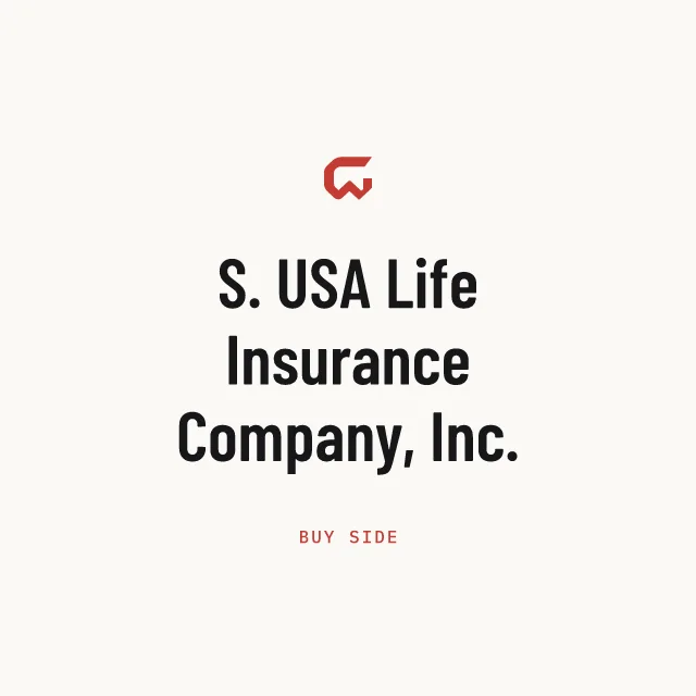 Buy side: S. USA Life Insurance Company, Inc.