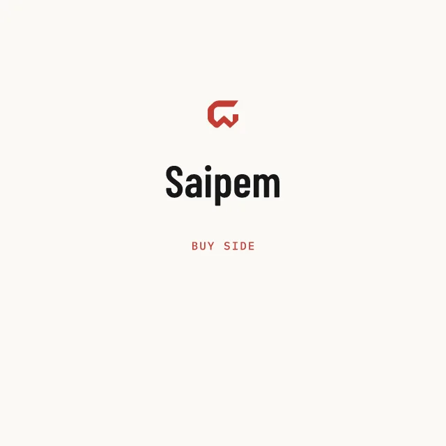Buy side: Saipem