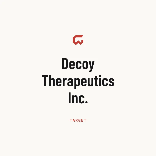 Target: Decoy Therapeutics Inc.