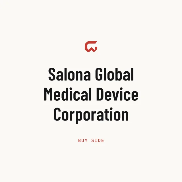 Buy side: Salona Global Medical Device Corporation