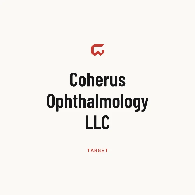 Target: Coherus Ophthalmology LLC
