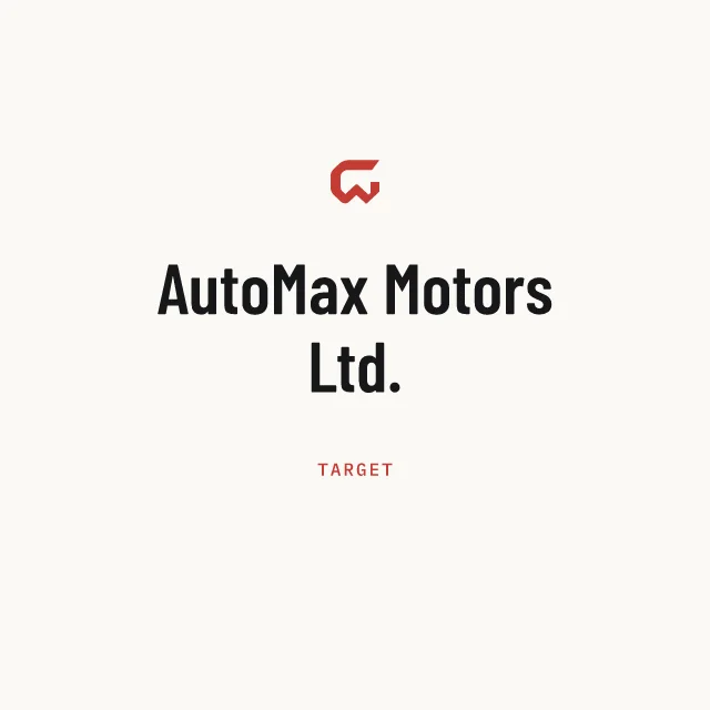 Target: AutoMax Motors Ltd.