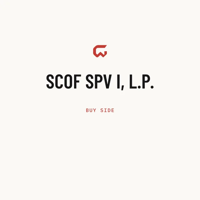 Buy side: SCOF SPV I, L.P.