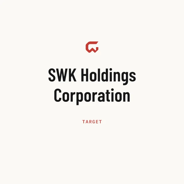 Target: SWK Holdings Corporation