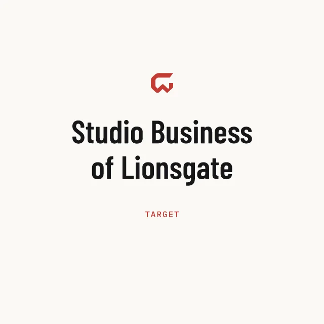 Target: Studio Business of Lionsgate