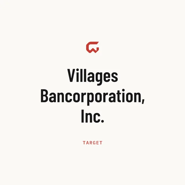 Target: Villages Bancorporation, Inc.