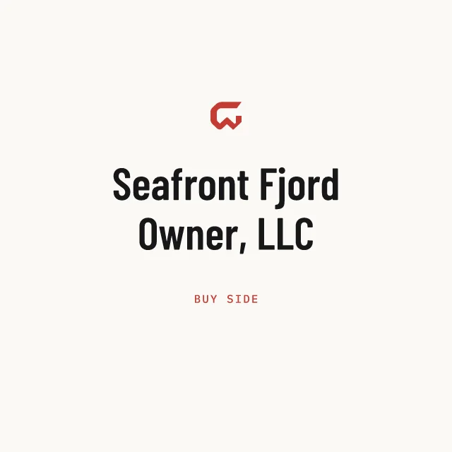 Buy side: Seafront Fjord Owner, LLC