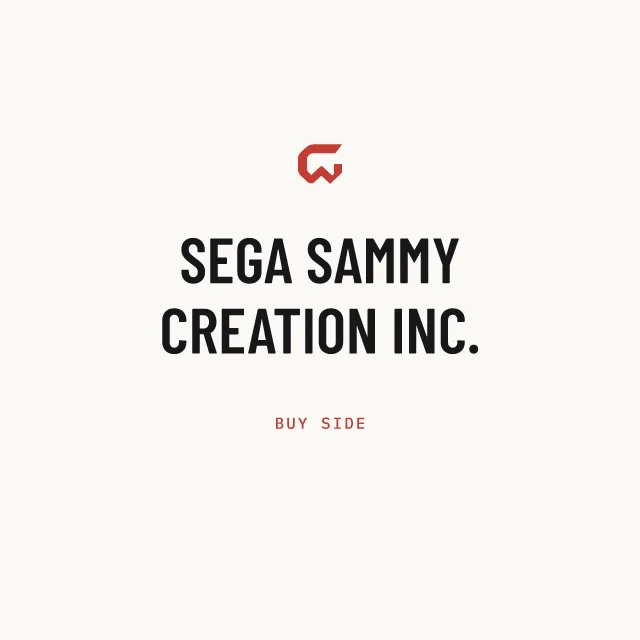 Buy side: SEGA SAMMY CREATION INC.