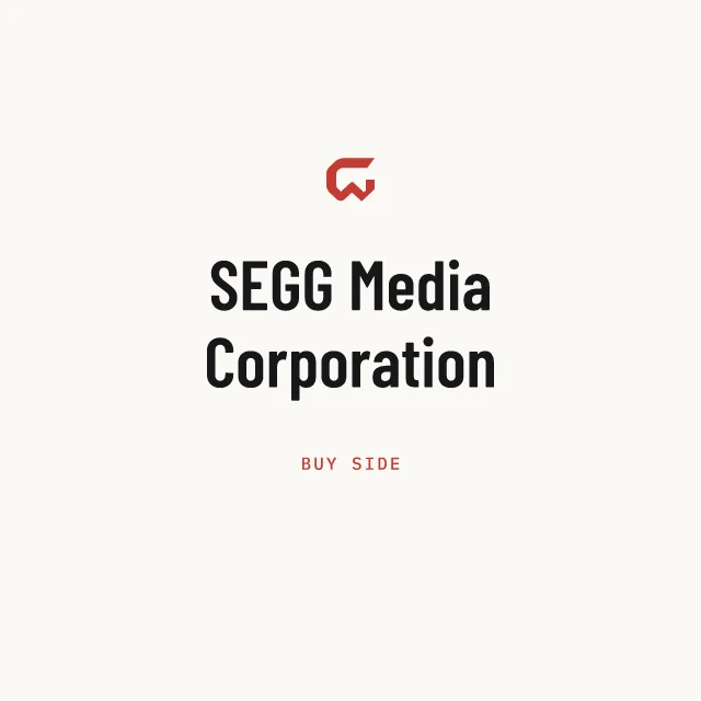 Buy side: SEGG Media Corporation