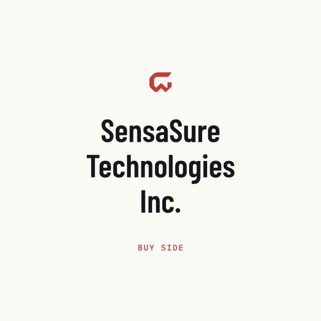 Buy side: SensaSure Technologies Inc.