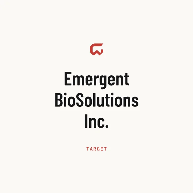 Target: Emergent BioSolutions Inc.