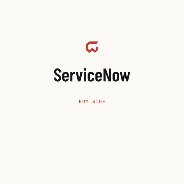 Buy side: ServiceNow