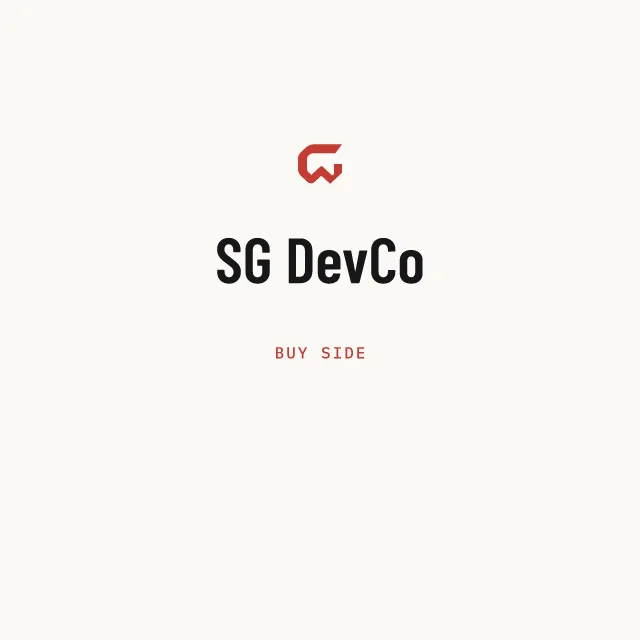 Buy side: SG DevCo