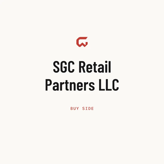Buy side: SGC Retail Partners LLC