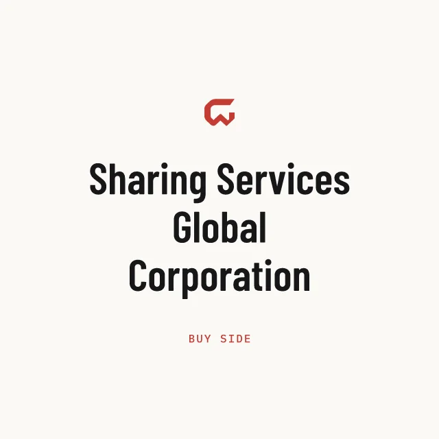 Buy side: Sharing Services Global Corporation