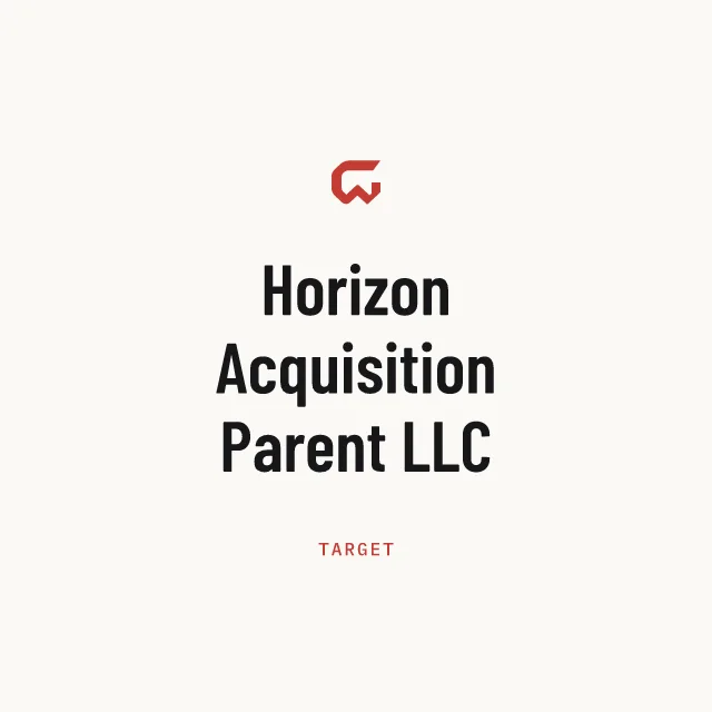 Target: Horizon Acquisition Parent LLC