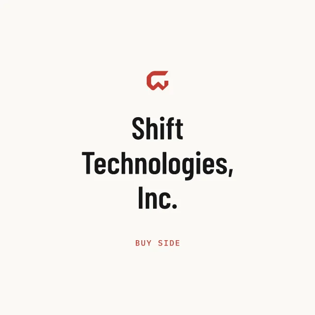 Buy side: Shift Technologies, Inc.