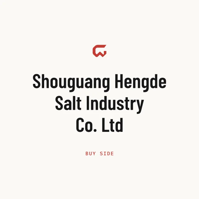 Buy side: Shouguang Hengde Salt Industry Co. Ltd
