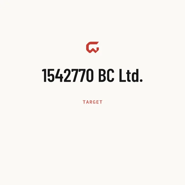 Target: 1542770 BC Ltd.