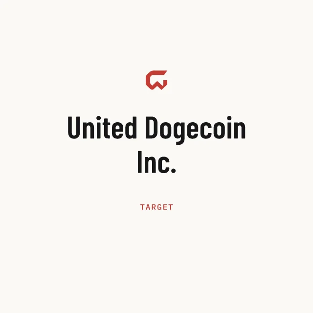 Target: United Dogecoin Inc.