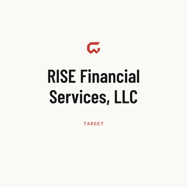 Target: RISE Financial Services, LLC
