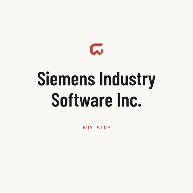 Buy side: Siemens Industry Software Inc.