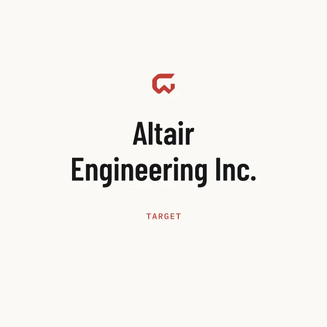 Target: Altair Engineering Inc.