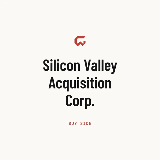 Buy side: Silicon Valley Acquisition Corp.
