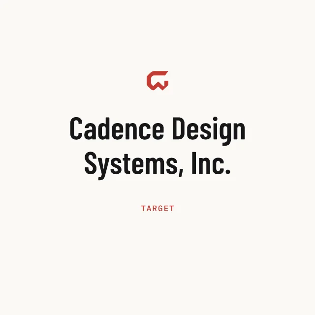 Target: Cadence Design Systems, Inc.