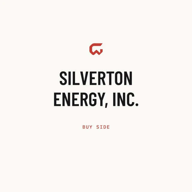 Buy side: SILVERTON ENERGY, INC.