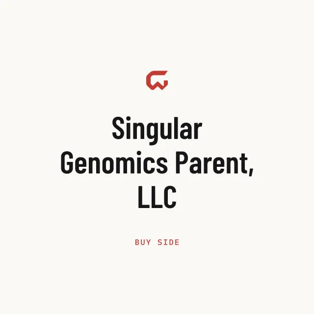 Buy side: Singular Genomics Parent, LLC