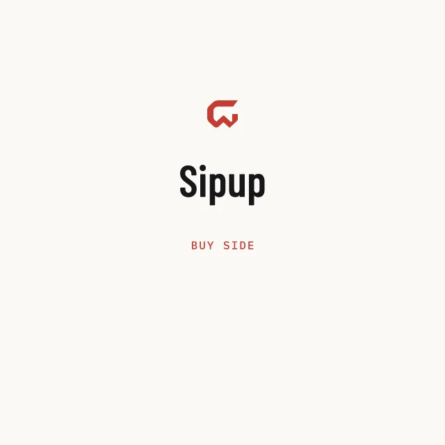 Buy side: Sipup