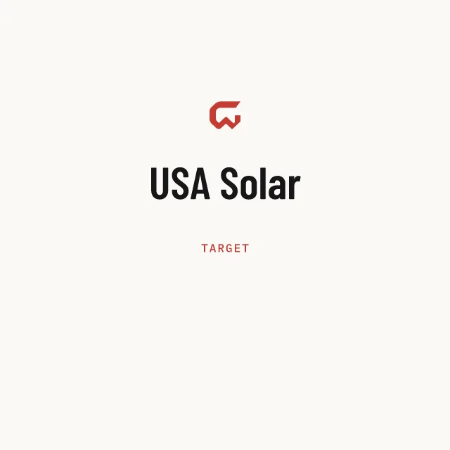 Target: USA Solar