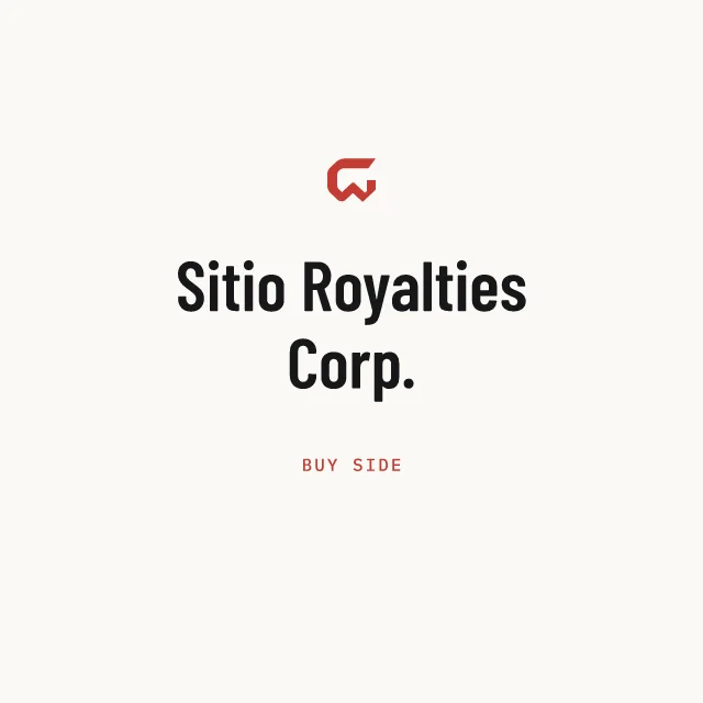Buy side: Sitio Royalties Corp.