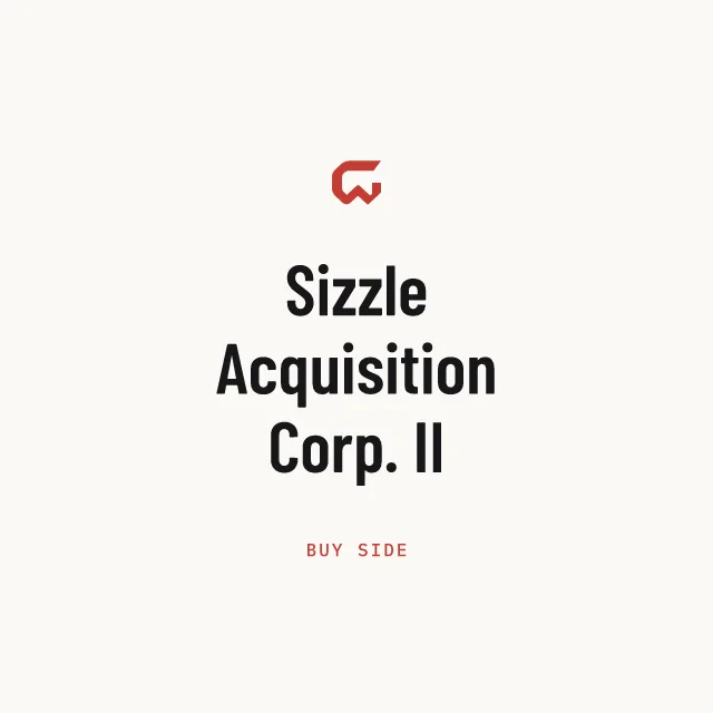 Buy side: Sizzle Acquisition Corp. II