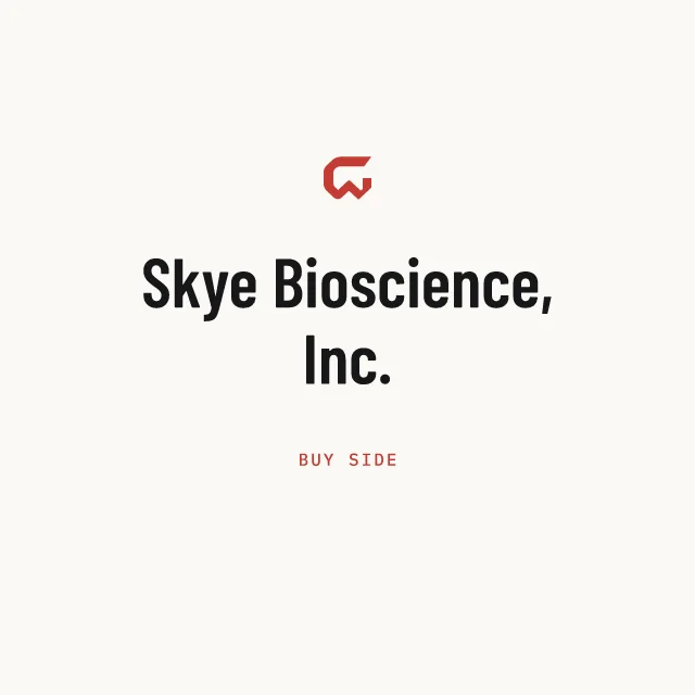 Buy side: Skye Bioscience, Inc.