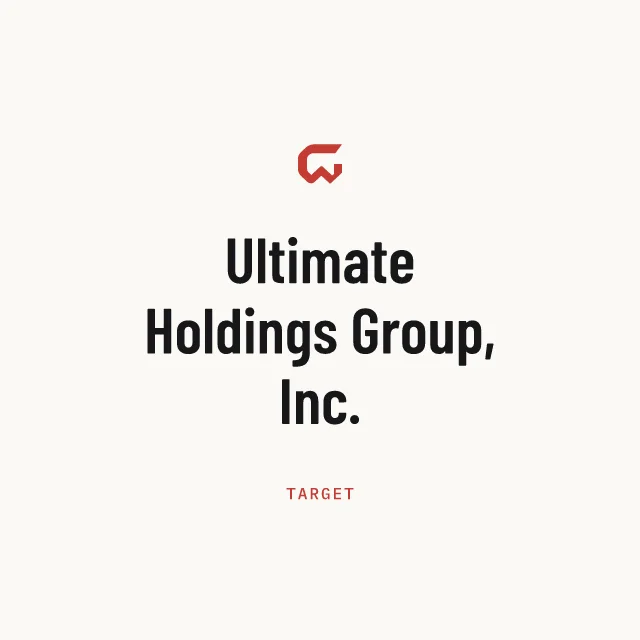 Target: Ultimate Holdings Group, Inc.
