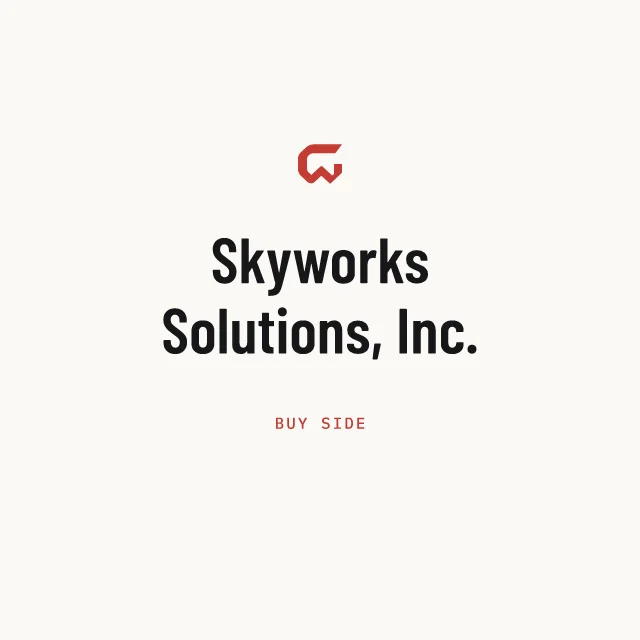 Buy side: Skyworks Solutions, Inc.