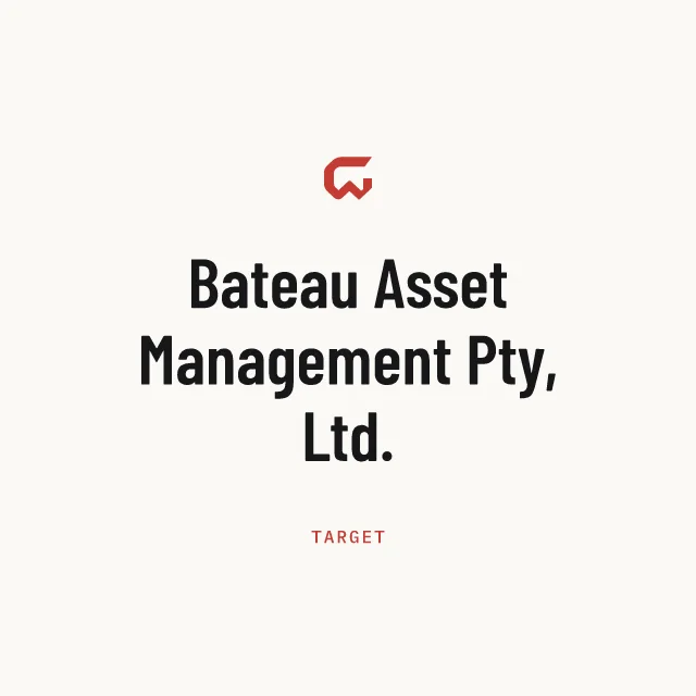 Target: Bateau Asset Management Pty, Ltd.