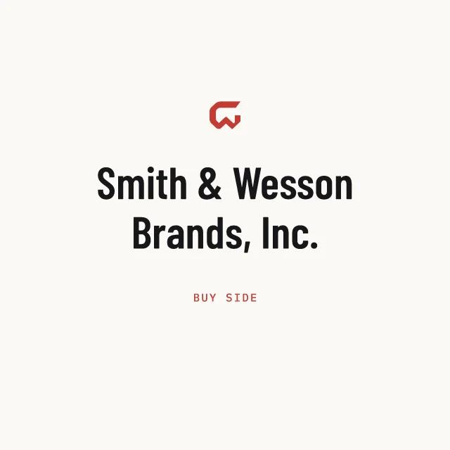 Buy side: Smith & Wesson Brands, Inc.