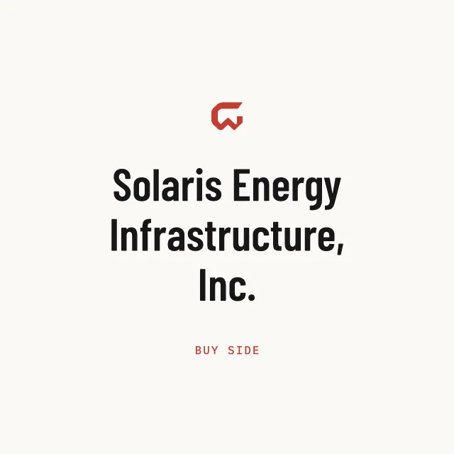 Buy side: Solaris Energy Infrastructure, Inc.