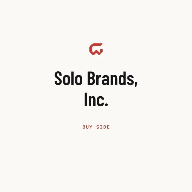 Buy side: Solo Brands, Inc.