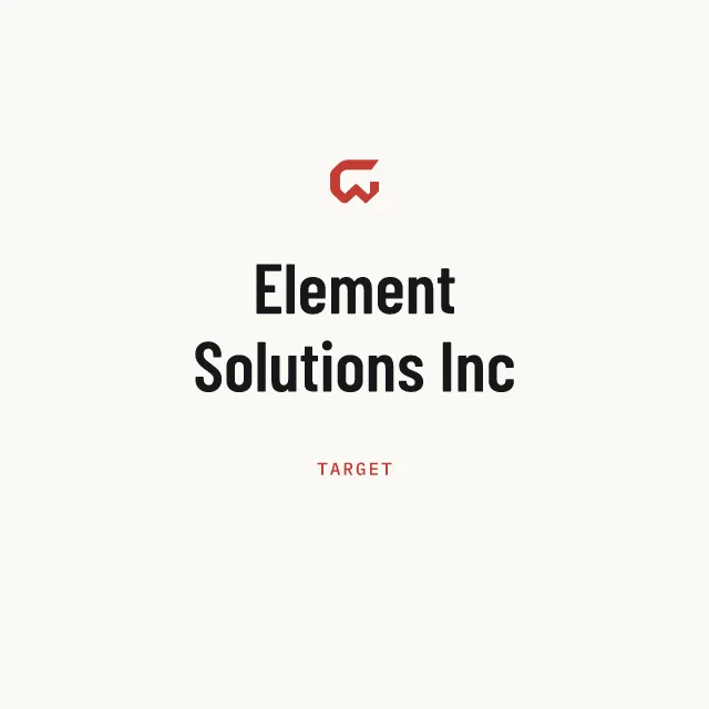 Target: Element Solutions Inc