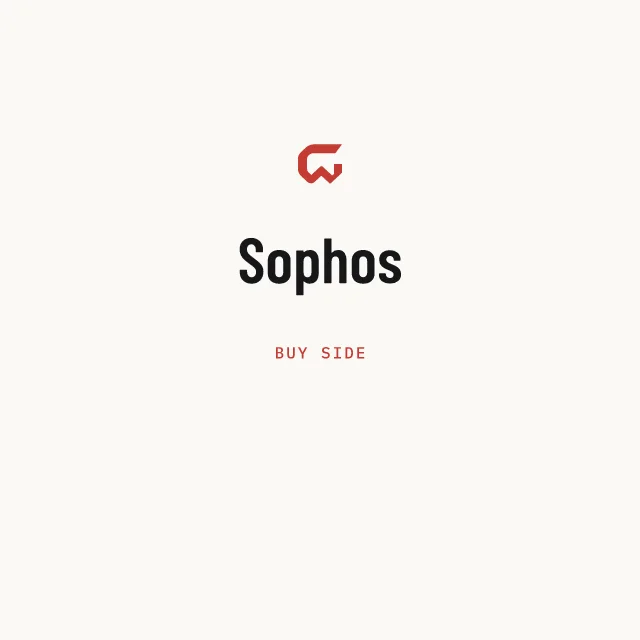 Buy side: Sophos