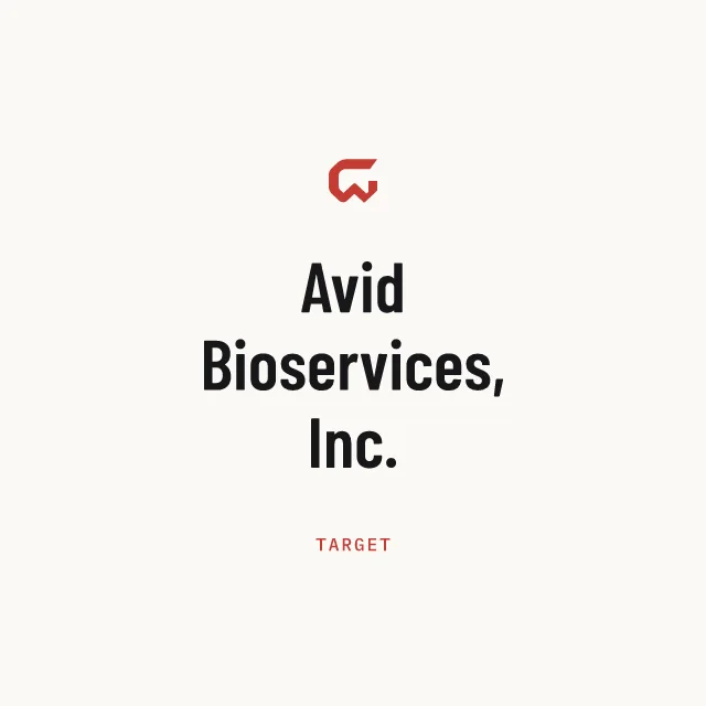 Target: Avid Bioservices, Inc.