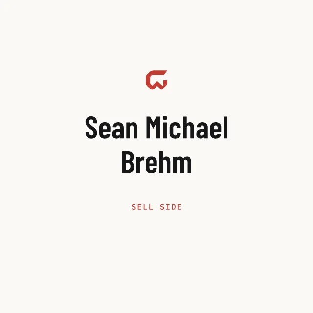 Sell side: Sean Michael Brehm